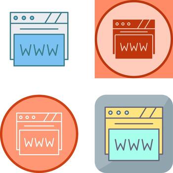 Web Browser Icon Design vector