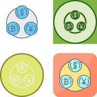 Currency Exchange Icon Design vector