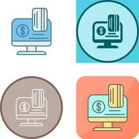 Online Payment Icon Design vector