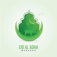 Eid al adha mubarak. Eid al adha mubarak creative ads design. , 3d, illustration vector