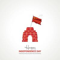 china independence day. china independence day creative ads design. social media post, , 3D illustration. vector