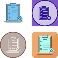 Task List Icon Design vector