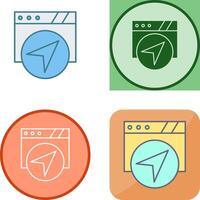 Navigation Icon Design vector