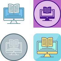 Digital Learning Icon Design vector