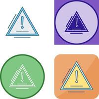 Warning Icon Design vector