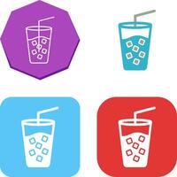 Cold Drink Icon Design vector