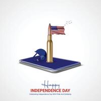 united states independence day. united states independence day creative ads design. social media poster vector