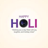 creative illustration of Happy holi festival for social media ads vector