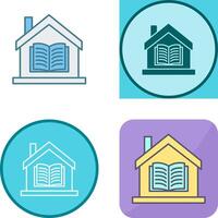 Homeschooling Icon Design vector