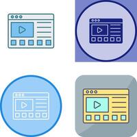 Online Tutorials Icon Design vector