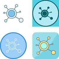 Molecule Icon Design vector