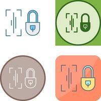 Voice Lock Icon Design vector