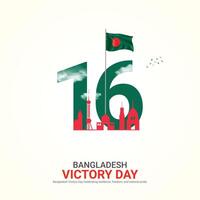 bangladesh victory day. bangladesh victory day creative ads design december 16. , 3D illustration. vector