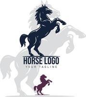 caballo logo icono modelo ilustración vector