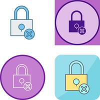 Insecure Icon Design vector