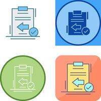 Return Icon Design vector