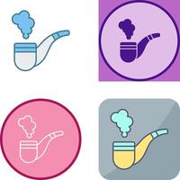 Smoke Pipe Icon Design vector