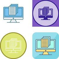 Document Icon Design vector