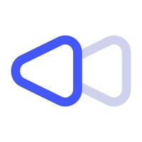 Rewind icon for web, app, infographic, etc vector