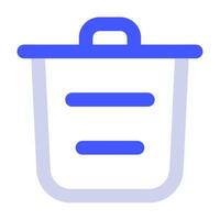 basura icono para web, aplicación, infografía, etc vector