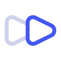 Fast Forward icon for web, app, infographic, etc vector