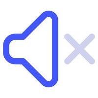 Mute icon for web, app, infographic, etc vector