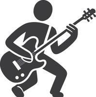 Set of silhouettes of musicians on a white background. illustration vector