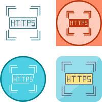 Https Icon Design vector