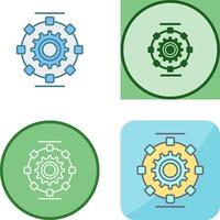 Automated Process Icon Design vector