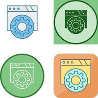 Browser Icon Design vector