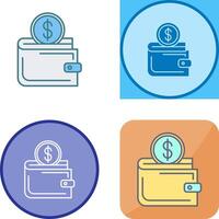 Wallet Icon Design vector