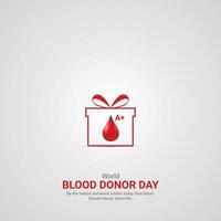 World Blood Donor Day. world Blood Donor Day creative ads design june 14. , illustration, 3d vector