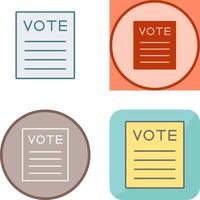 Vote Icon Design vector