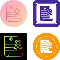 muerte certificado icono diseño vector