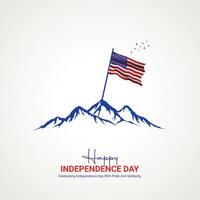 united states independence day. united states independence day creative ads design. social media poster vector