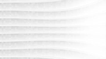 White color slow motion parallel stripes minimal geometrical background, simple box pattern professional background video