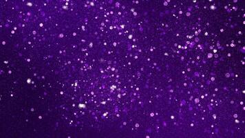 Purper kleur schitteren sparkles zeshoek patroon lus bekwaam achtergrond video