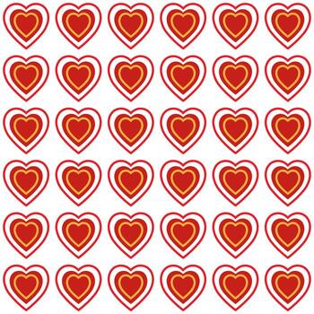 corazón, patrón, seamless, plano de fondo vector