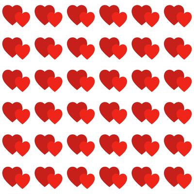 Heart Background Pattern Illustration