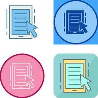 Ebook Icon Design vector