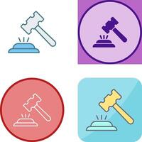 Gavel Icon Design vector