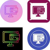 Online Payment Icon Design vector