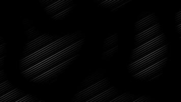 White color parallel lines pattern flowing over black background, loop able dark background video