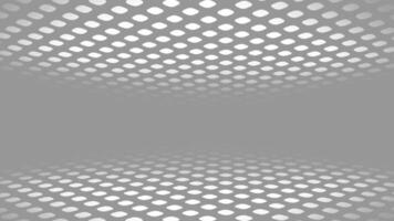 Clean and classy 3d box pattern abstract perspective gray color tech Background video