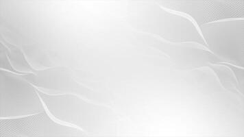 White and Black color wavy pattern simple and elegant futuristic background for professional use video