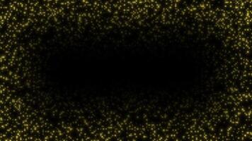 gyllene geometrisk små fyrkant låda mönster på svart bakgrund video