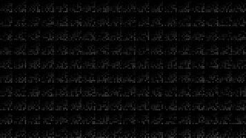 White and Black color hi-tech circular dots abstract design half tone slow motion futuristic geometrical loop able background video