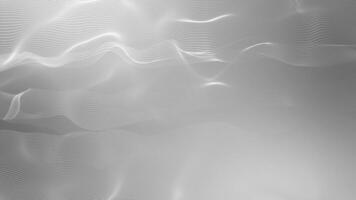 3D modern wave curve abstract professional white color background, wavy pattern design business background video