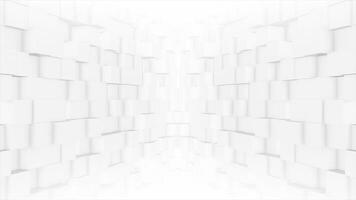 White and Black color simple and elegant 3d squares geometrical futuristic background for professional or business purpose video