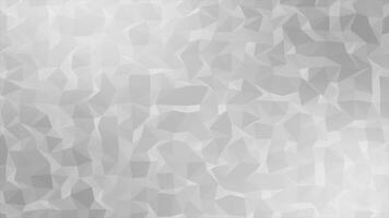 White color abstract low poly design wiggling complex geometrical looped background video